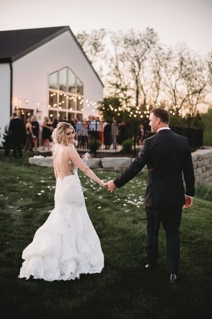 White barn wedding venue in Madison WI